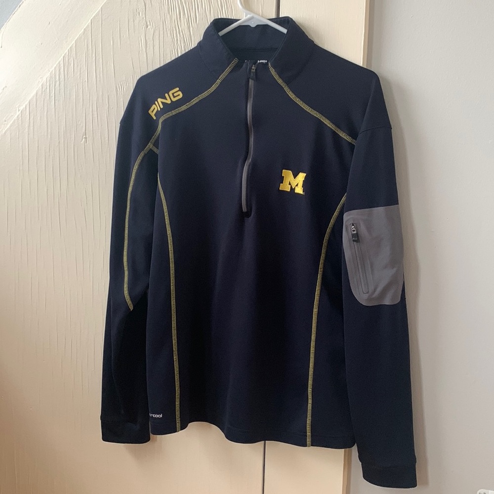 Embroidered Michigan Ping Golf Sweater